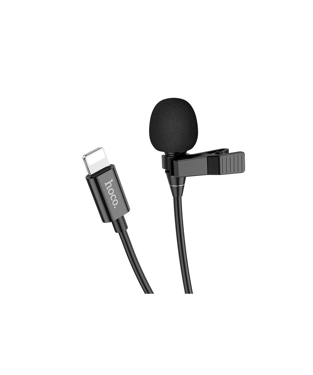 Micro-Cravate L14 - Entrée Prise Lightning - Pour iPhone 2M - Noir
