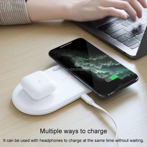 Chargeur sans fil 2en 1 pour smartphones