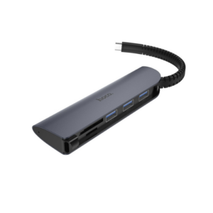Hub de connexion Type-C vers 3 USB3.0 + SD + TF