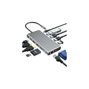 Adaptateur 12en1 USB Type-C USB-C multi-hub Station d'accueil pour ordinateur portable