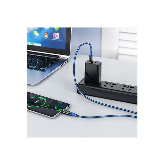 Câble S51 de données de charge- Type-C To Type-C  100W- Avec affichage numérique