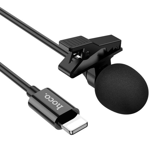 Micro-Cravate L14 - Entrée Prise Lightning - Pour iPhone 2M - Noir