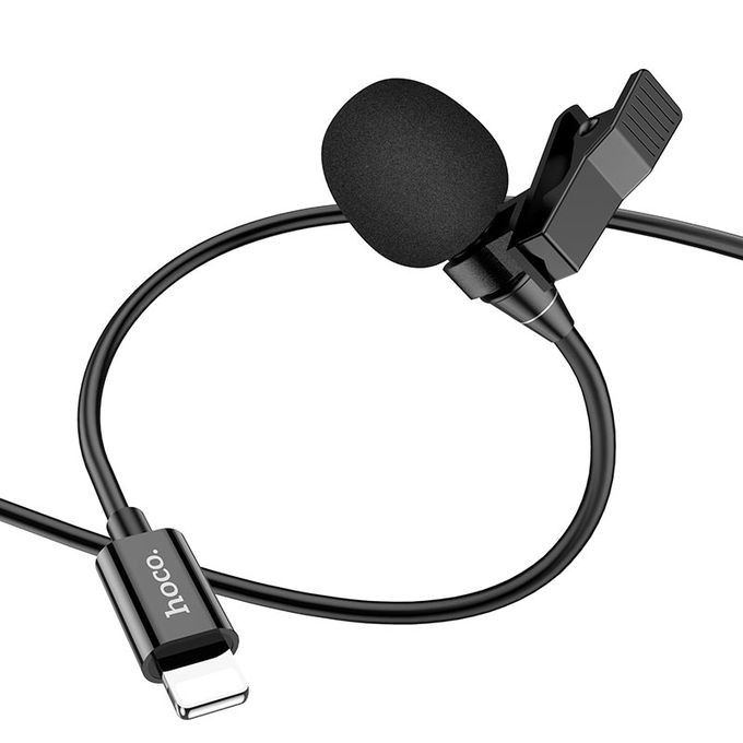 Micro-Cravate L14 - Entrée Prise Lightning - Pour iPhone 2M - Noir