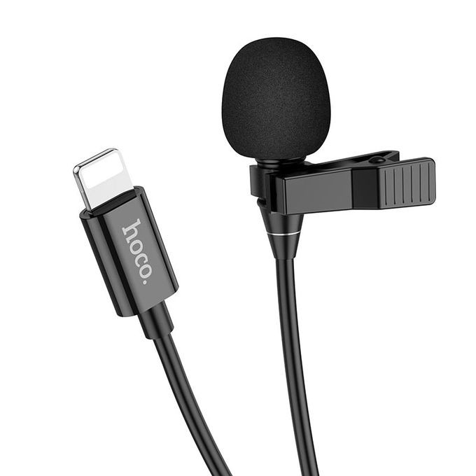 Micro-Cravate L14 - Entrée Prise Lightning - Pour iPhone 2M - Noir