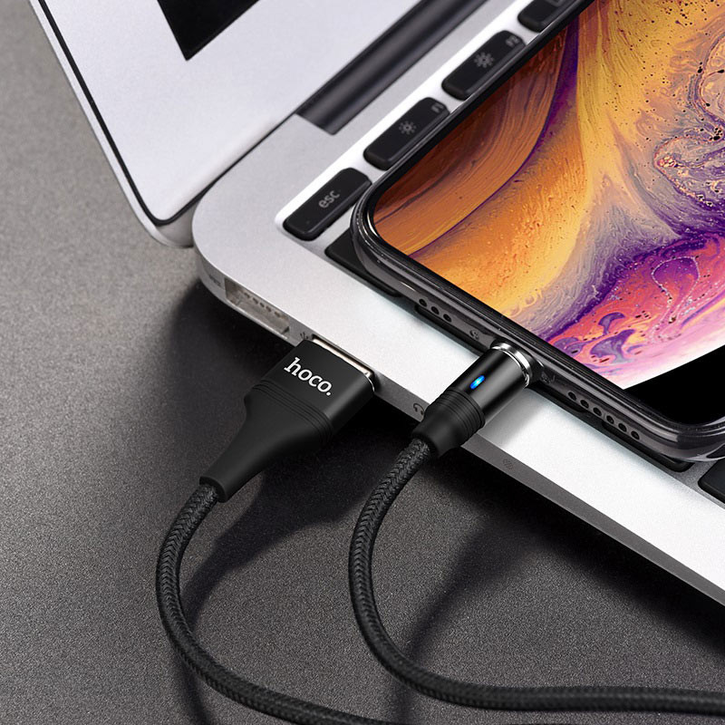 Câble U76 pour iPhone  Magnétique - Noir