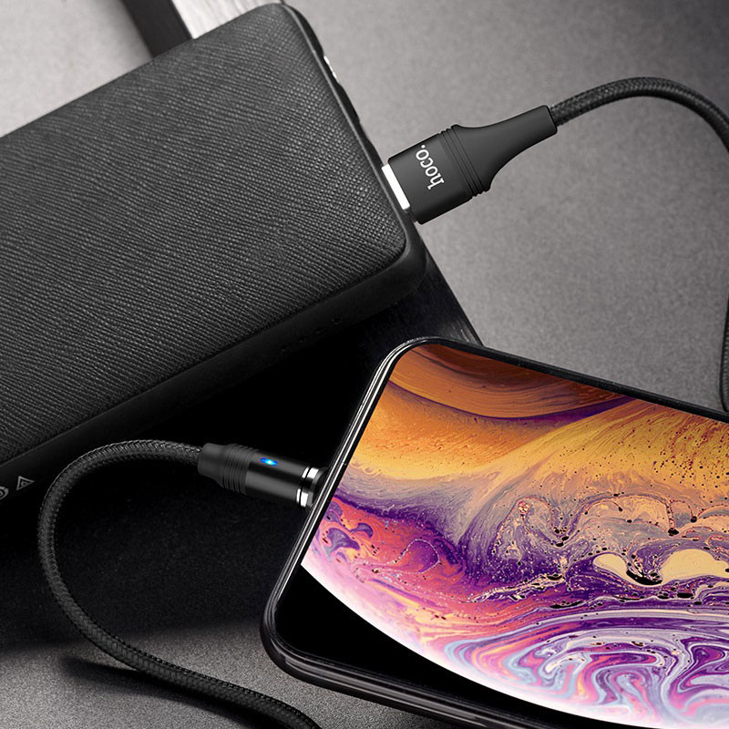 Câble U76 pour iPhone  Magnétique - Noir