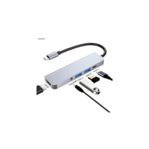 Station D'accueil Type C Hub 5 en 1 USB C à 4K HDMI USB 3.0 USB 2.0 3.5mm Audio Jack