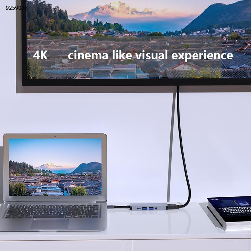 Station D'accueil Type C Hub 5 en 1 USB C à 4K HDMI USB 3.0 USB 2.0 3