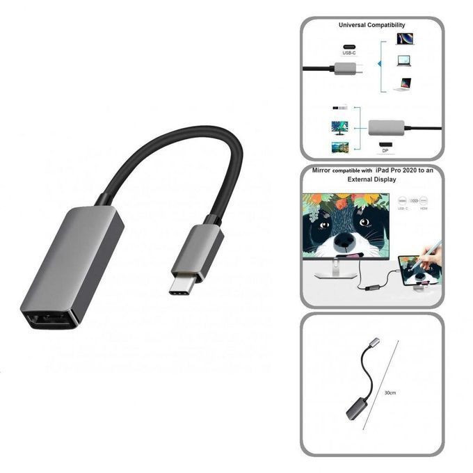 Adaptateur Type-C Vers DisplayPort  - 4K