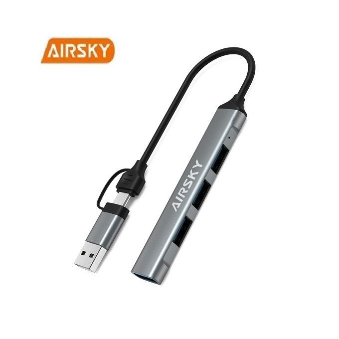 HUB Type-C 4en1 Vers USB 3.0 + 3 * USB 2