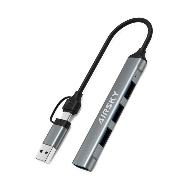 HUB Type-C 4en1 Vers USB 3.0 + 3 * USB 2